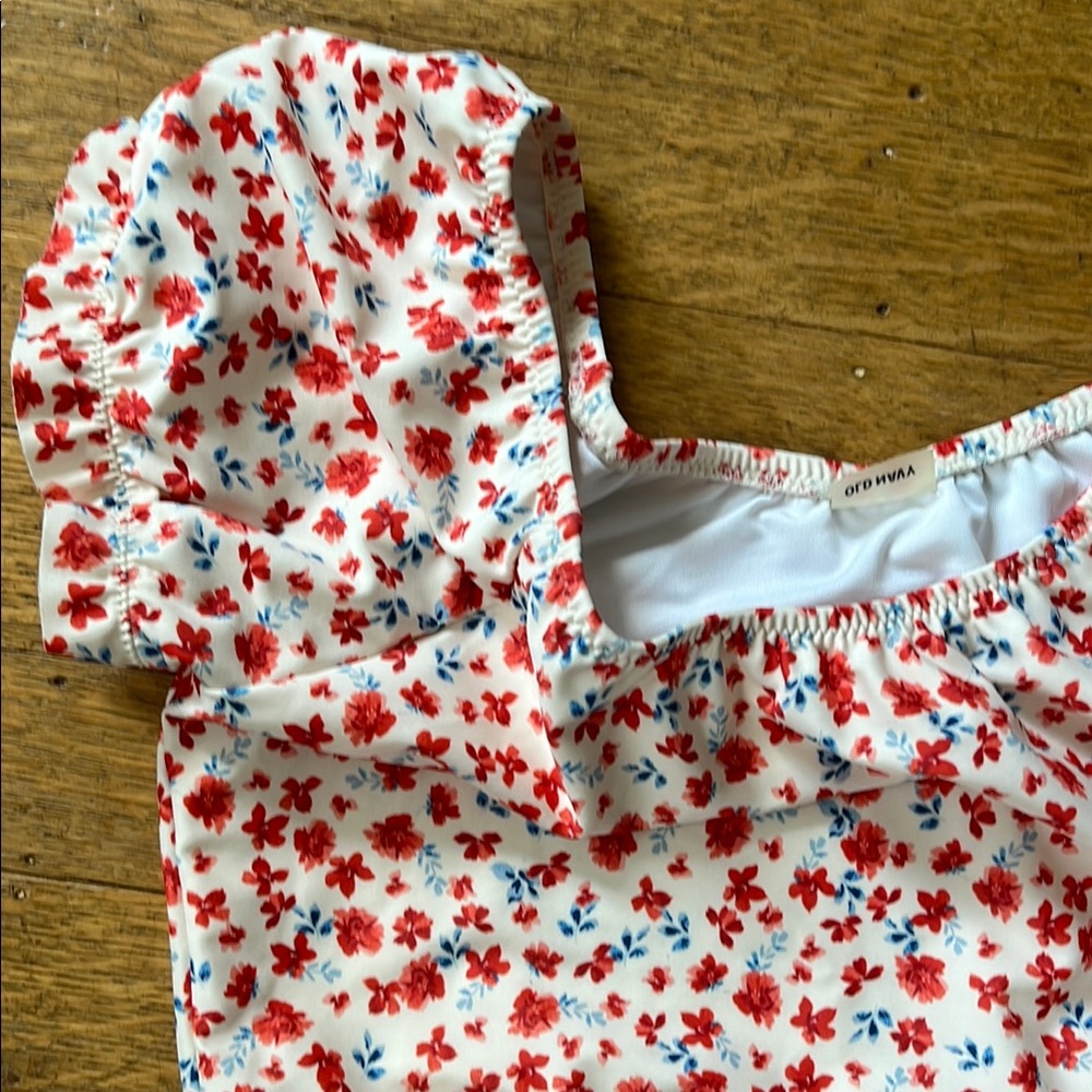 Floral Crop Top and Bikini Set - Picture 5 of 5